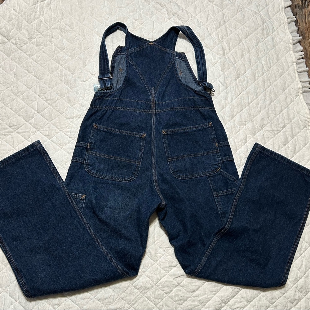 Carhartt Womens Blue Denim Overalls - Picture 6 of 8